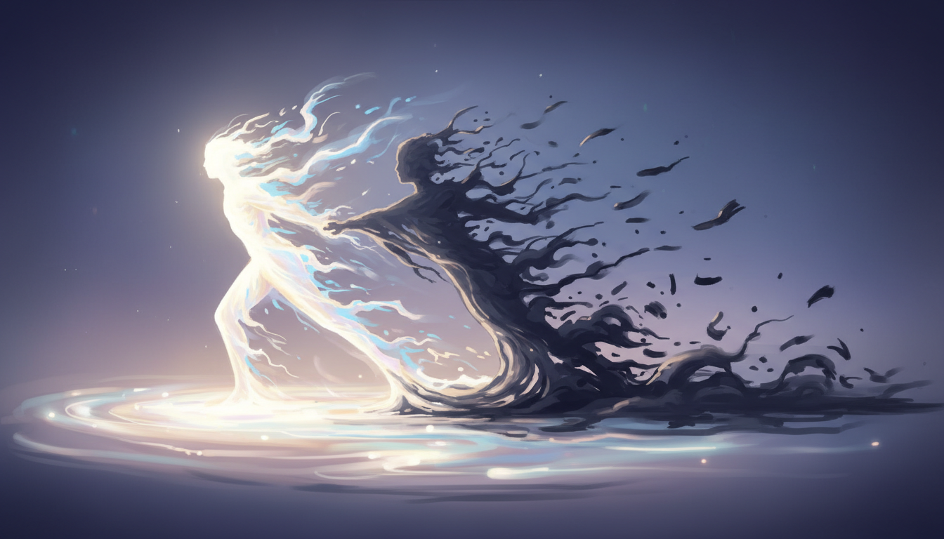 Ilustración abstracta de una persona